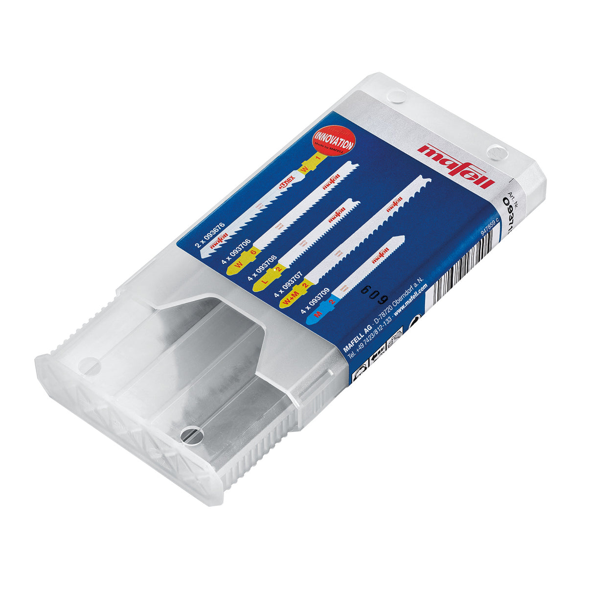 Mafell Sortiment 2, 4 x M2, W6, L2, W+M2, 2 x CUnex W1 - 093713